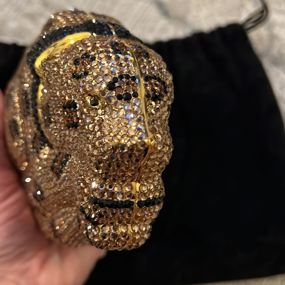 Leopard Rhinestone Clutch - Picture 5 of 10